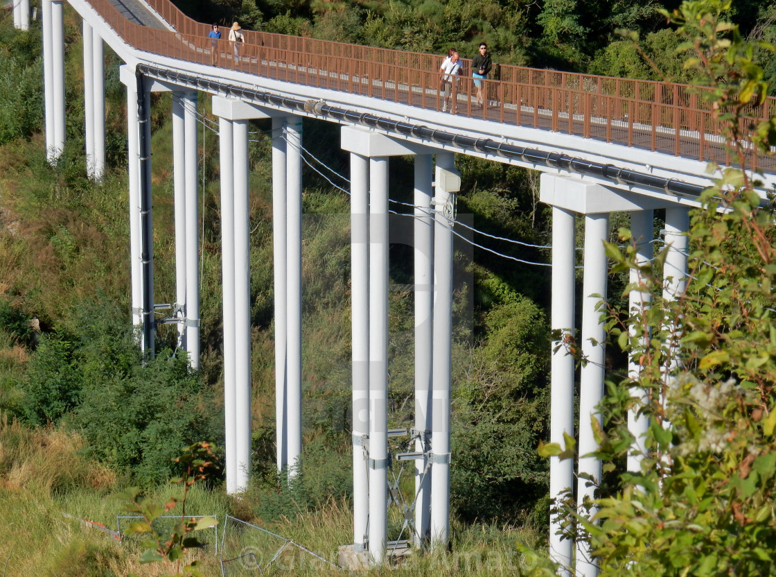 "Civita di Bagnoregio - Struttura del ponte" stock image