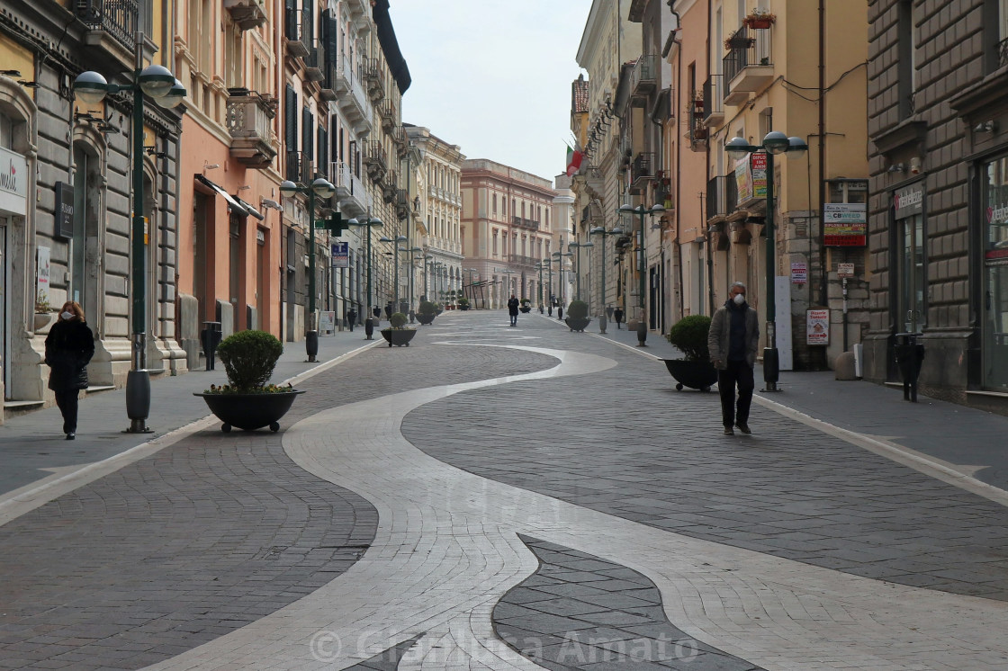 "Benevento - Centro storico durante la quarantena" stock image