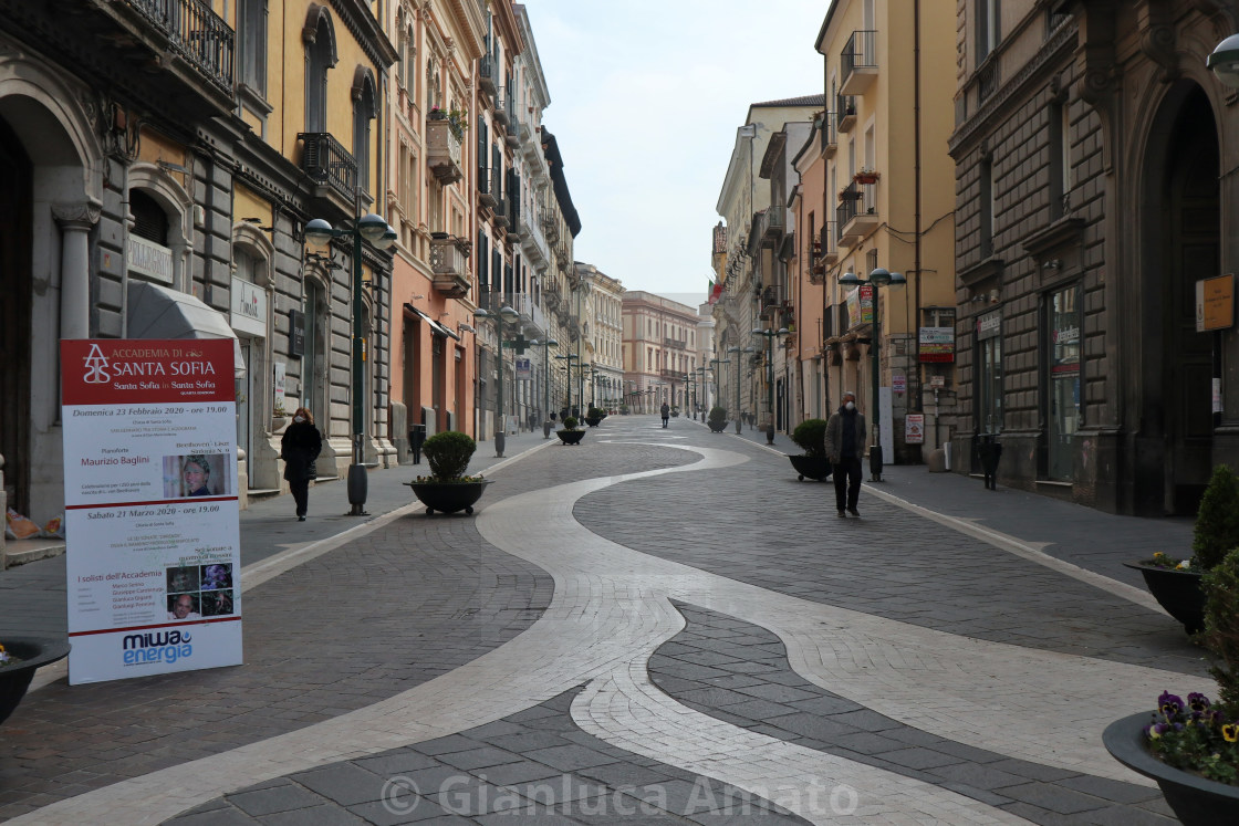 "Benevento - Centro storico in quarantena" stock image