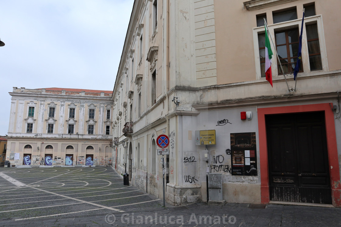 "Benevento - Conservatorio durante la quarantena" stock image