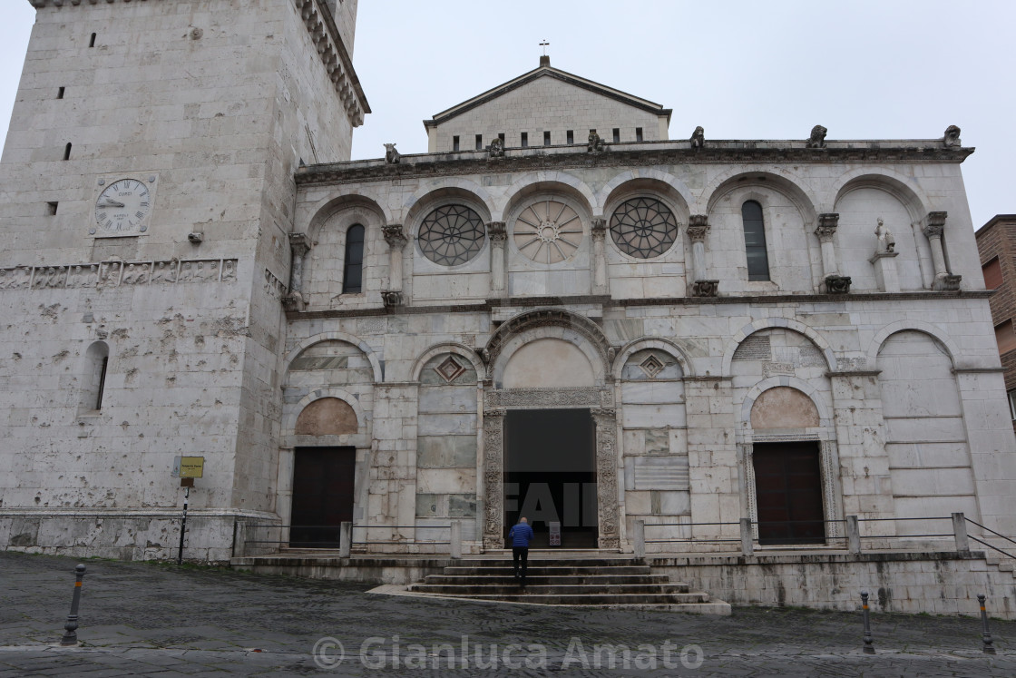 "Benevento - Duomo durante la quarantena" stock image