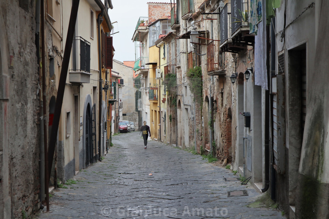 "Benevento - Via Annunziata durante la quarantena" stock image