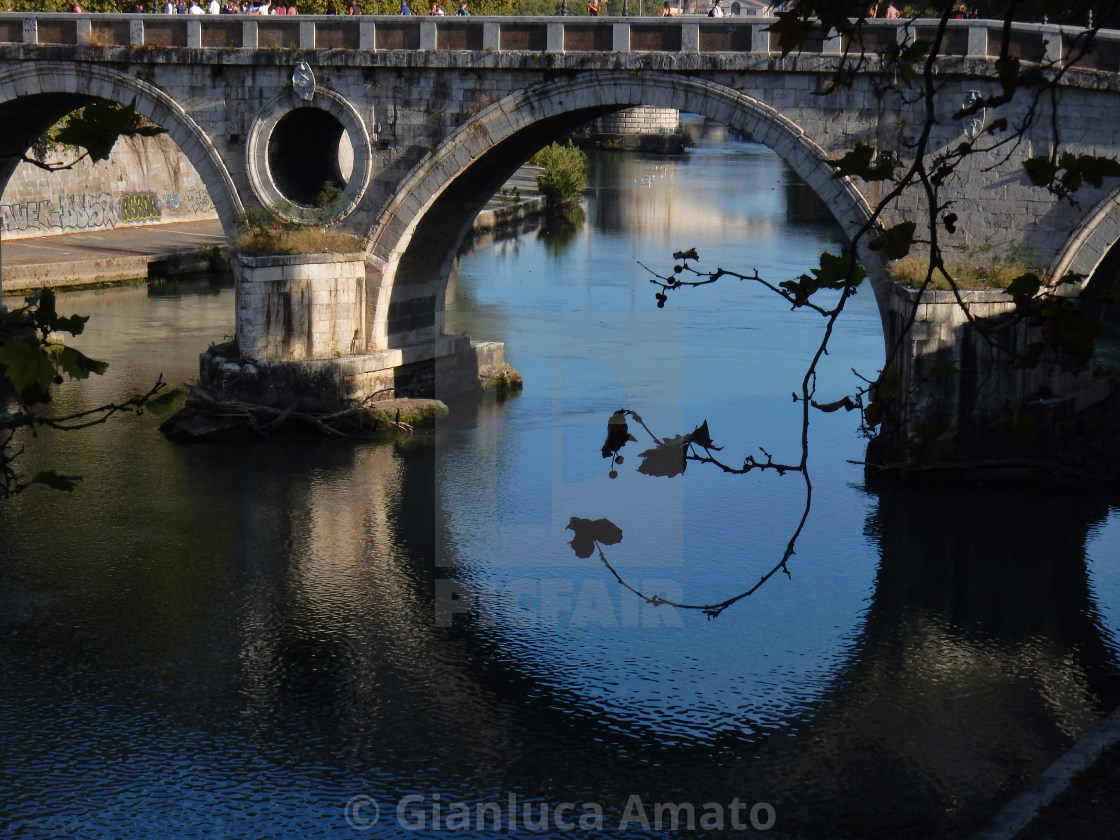 "Roma - Arcata del Ponte Sisto" stock image