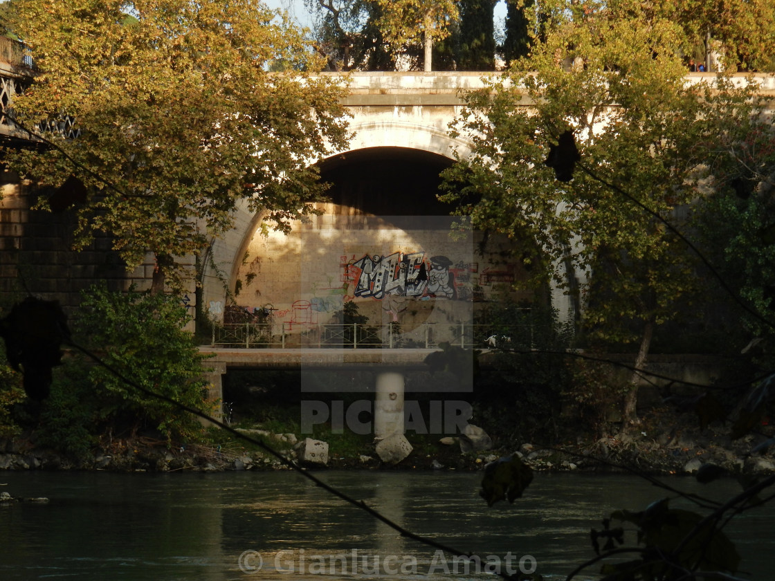 "Roma - Cloaca Maxima dal Lungotevere Ripa" stock image