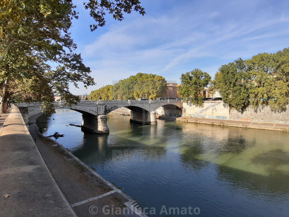 "Roma - Ponte Mazzini dal Lungotevere Farnesina" stock image