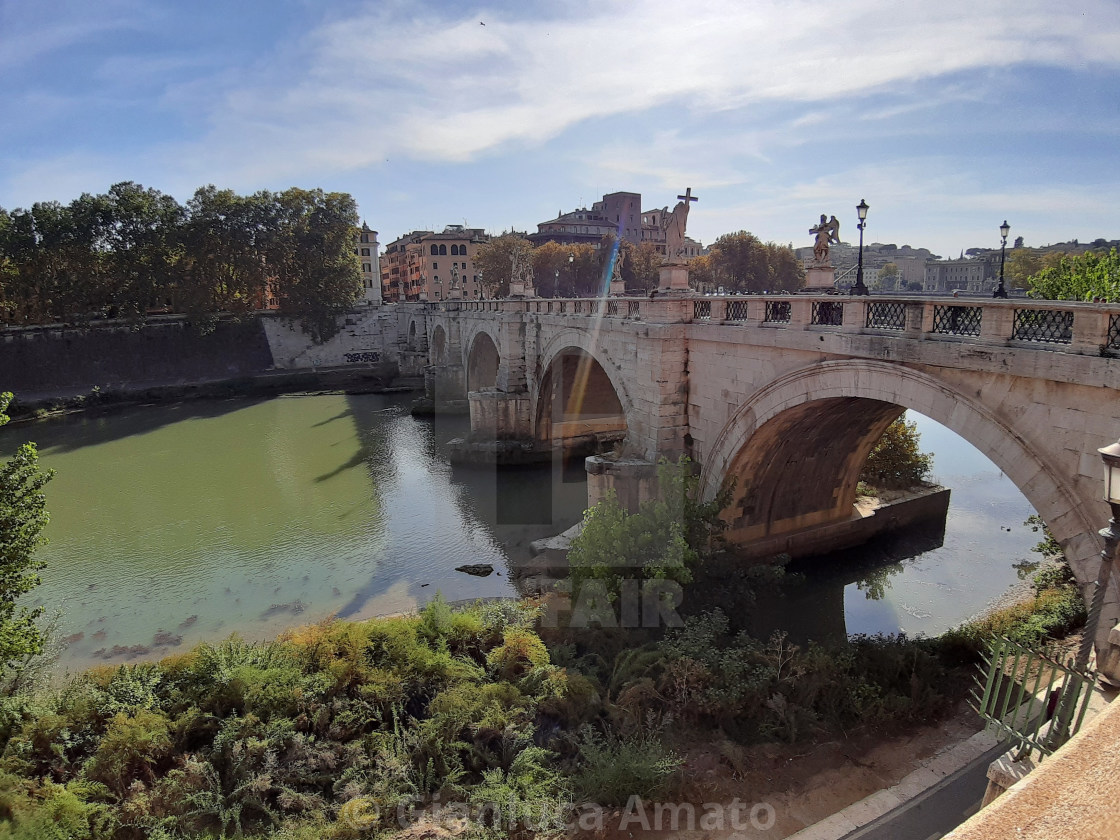 "Roma - Ponte Sant'Angelo da Lungotevere Castello" stock image