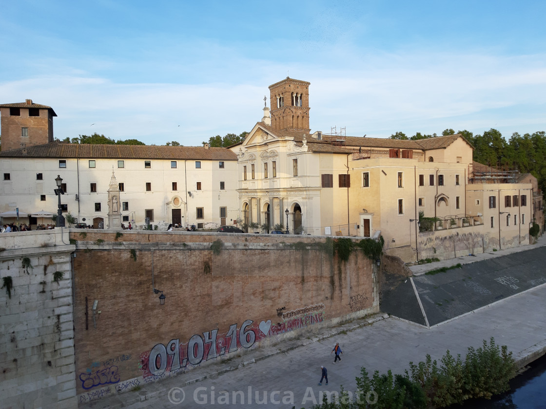 "Roma - San Bartolomeo all'Isola da Ponte Cestio" stock image