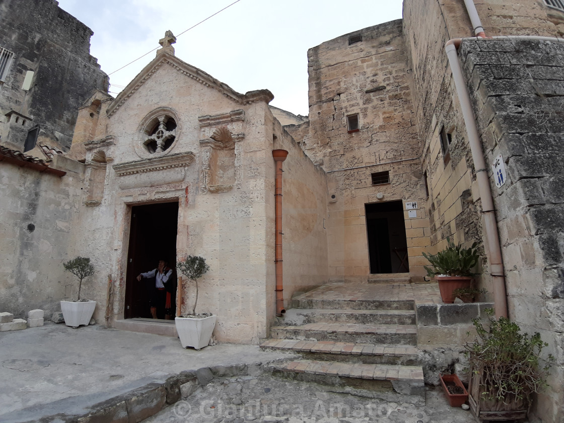 "Matera - Chiesa di Sant'Antonio Abate" stock image