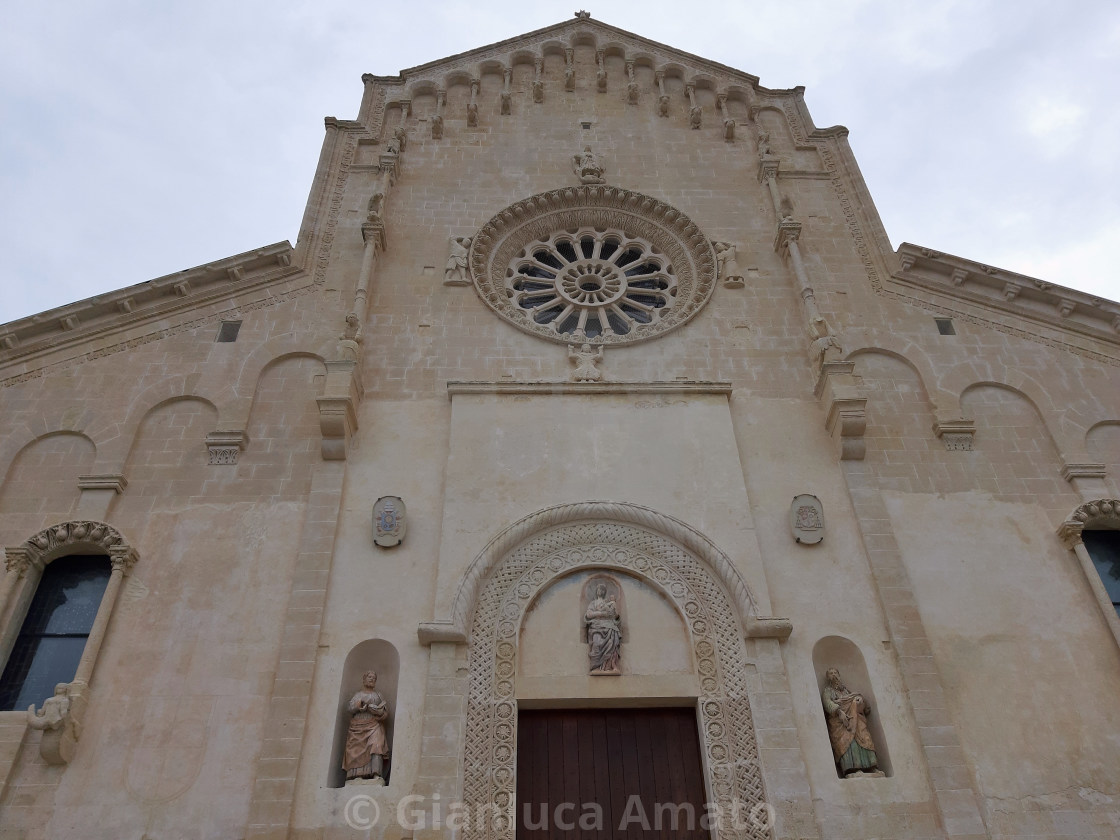 "Matera - Facciata del Duomo" stock image