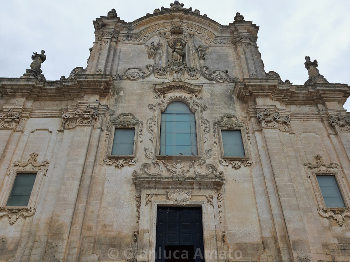 "Matera - Facciata della Chiesa di San Francesco" stock image