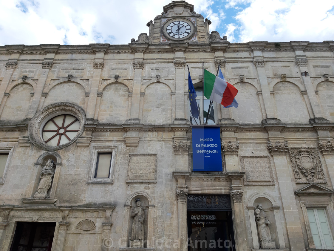 "Matera - Facciata di Palazzo Lanfranchi" stock image