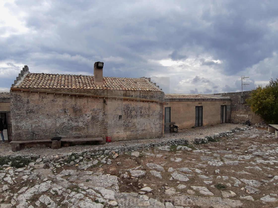 "Matera - Cortile interno del Centro Visite" stock image