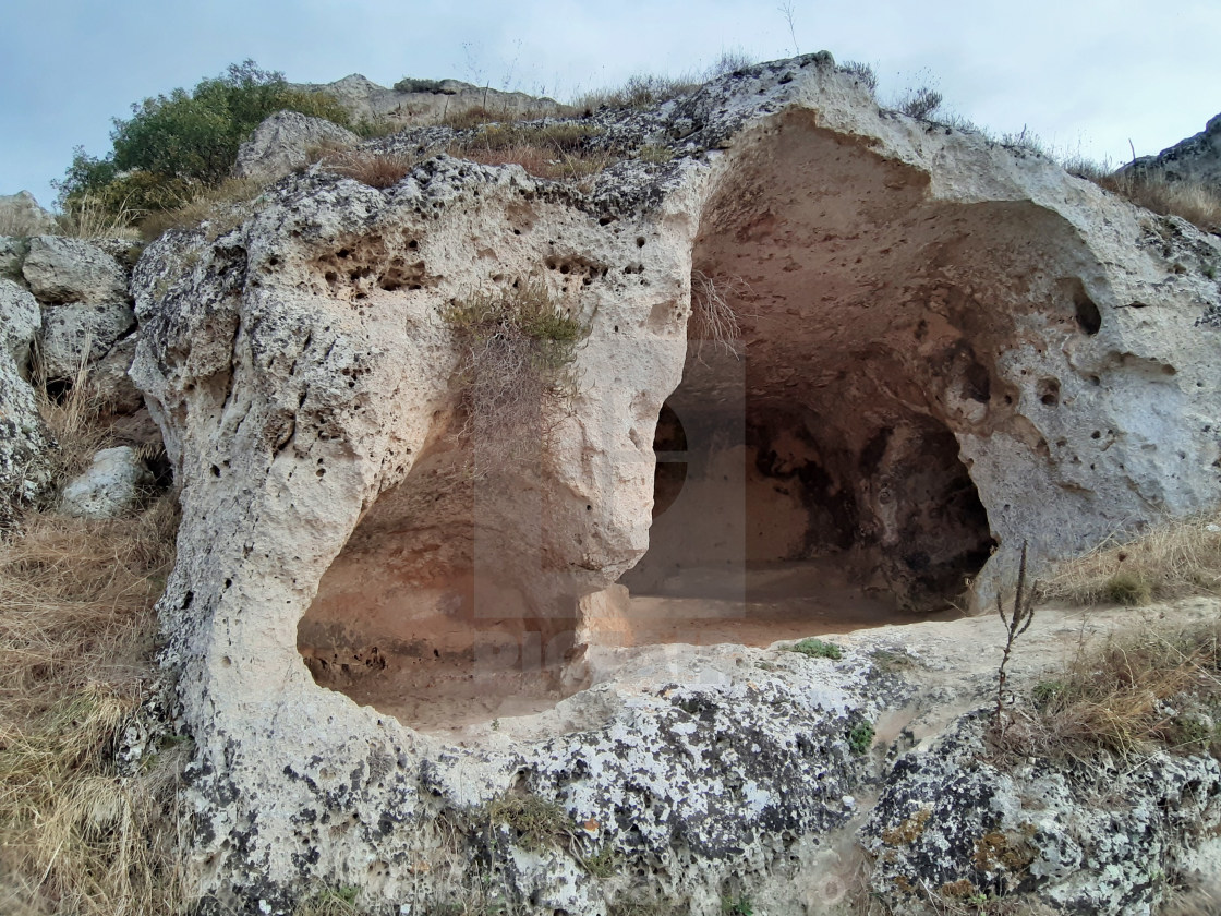 "Matera - Grotta del Belvedere" stock image