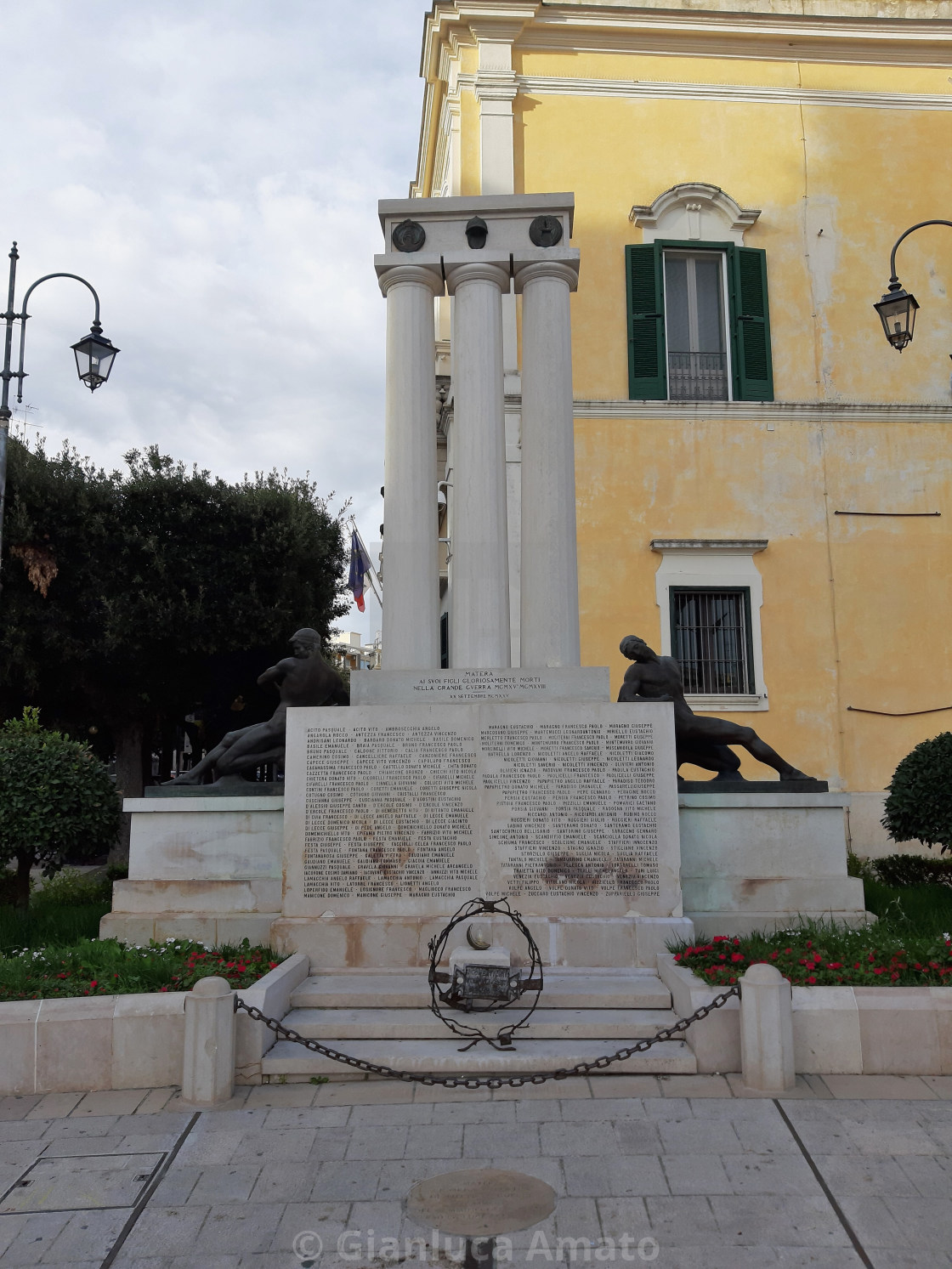 "Matera - Monumento ai Caduti della Grande Guerra" stock image