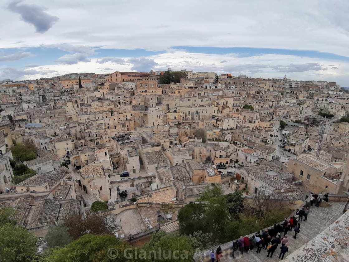 "Matera - Panorama da Piazza del Duomo" stock image