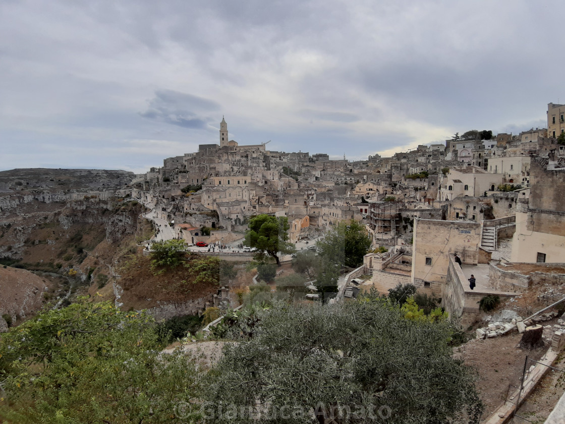 "Matera - Panorama da Sant'Agostino" stock image