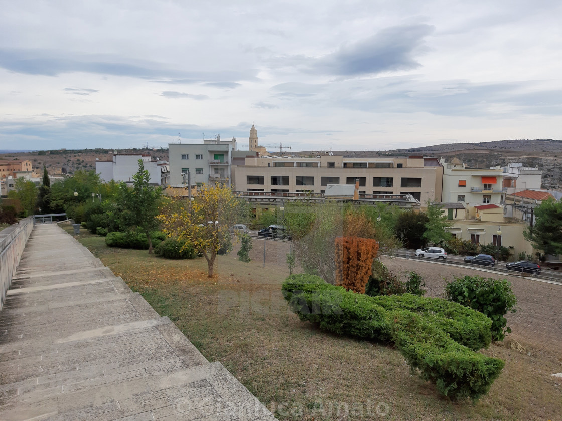 "Matera - Panorama dal castello" stock image