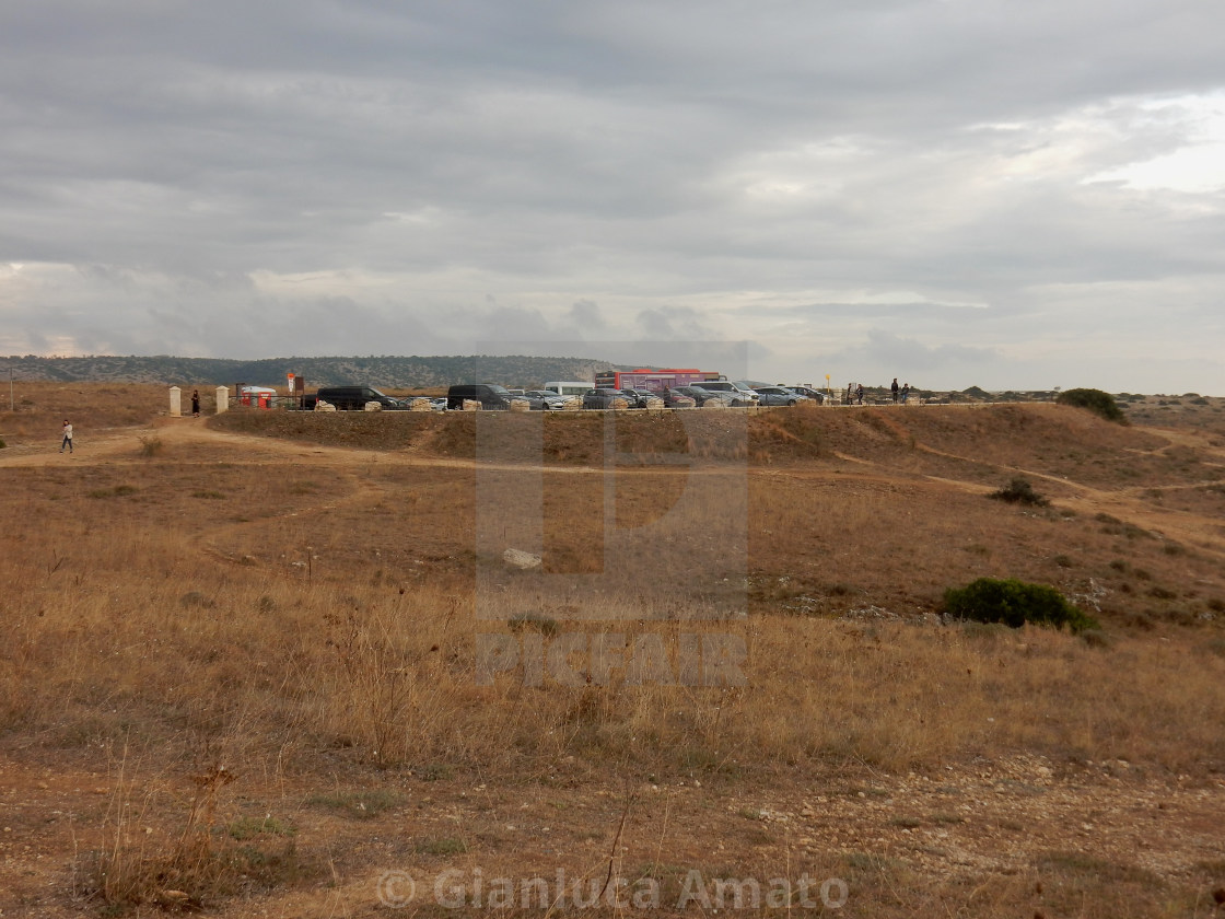 "Matera - Parcheggio del Belvedere Murgia Timone" stock image