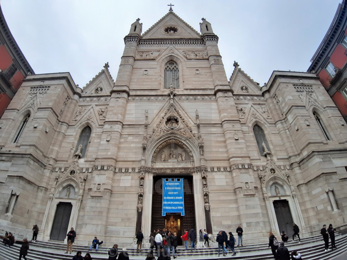 "Cattedrale di Napoli" stock image