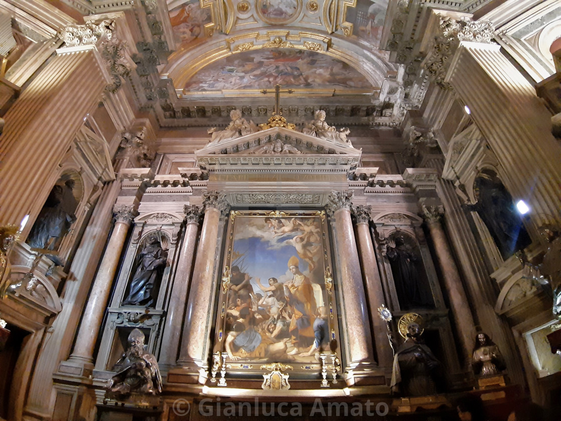 "Napoli - Altare destro della Cappella del Tesoro di San Gennaro" stock image