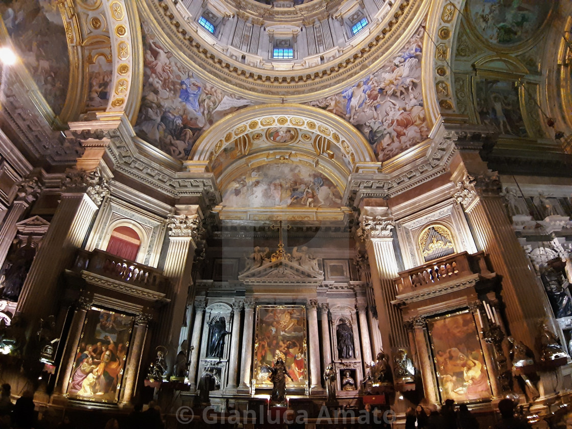 "Napoli - Altare sinistro della Cappella del Tesoro di San Gennaro" stock image