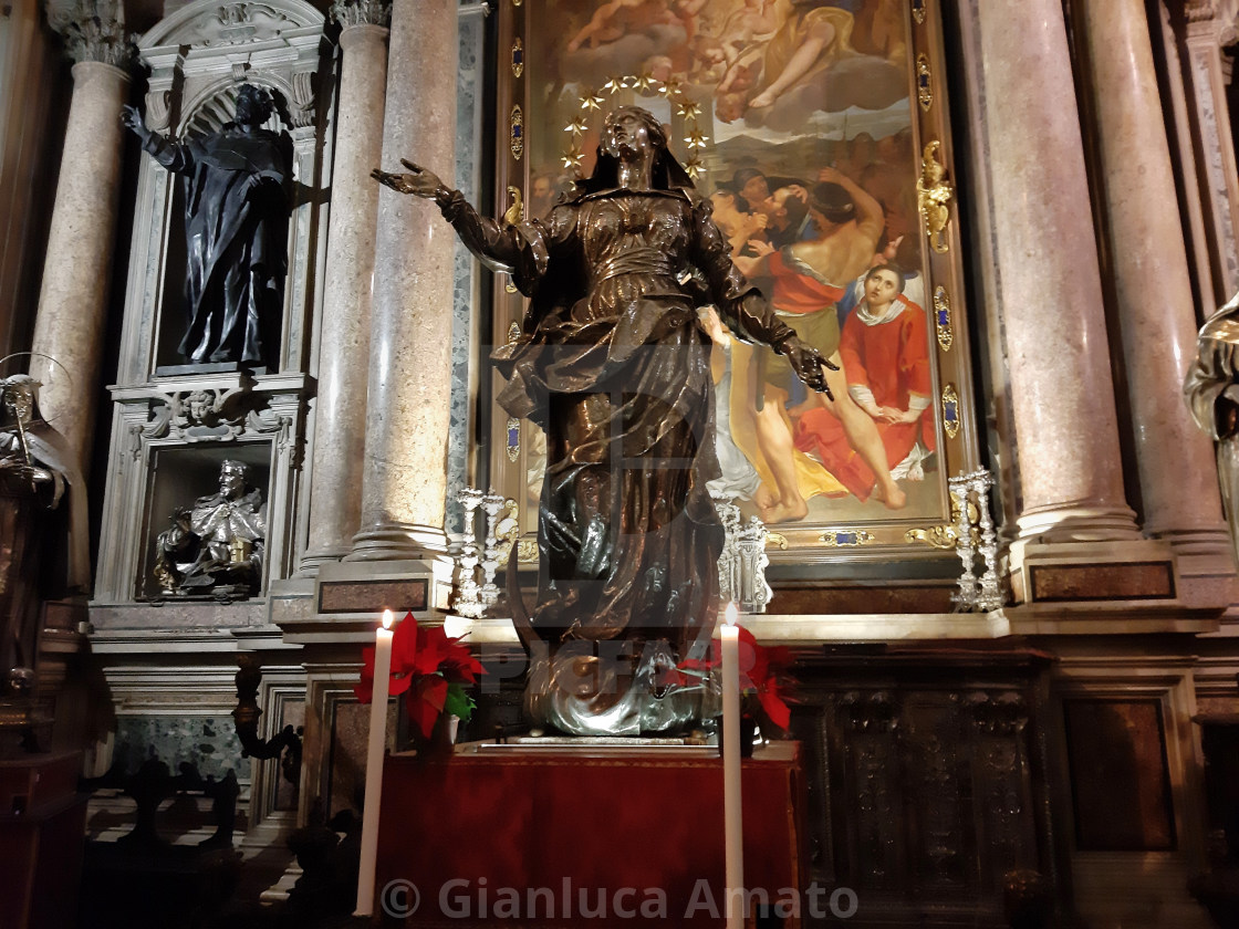 "Napoli - Altare sinistro della Cappella del Tesoro" stock image