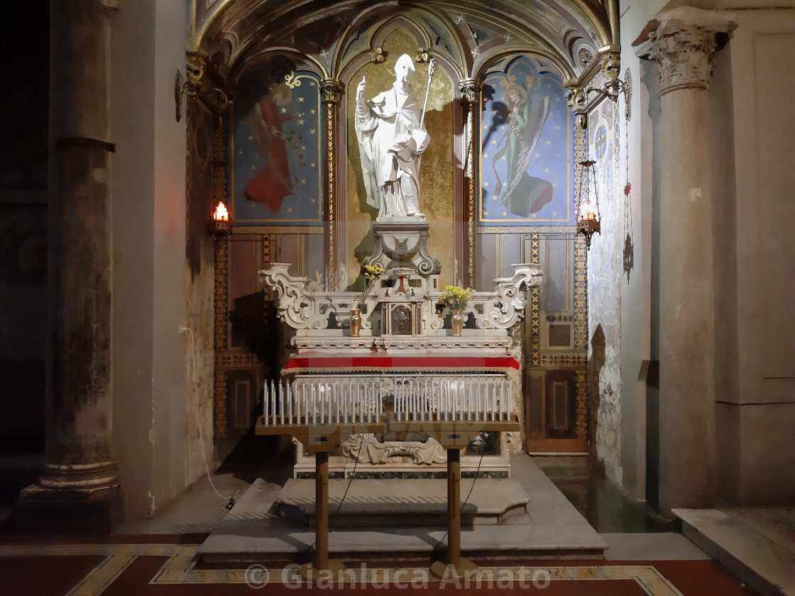 "Napoli - Cappella sulla controfacciata della Basilica di Santa Restituta" stock image