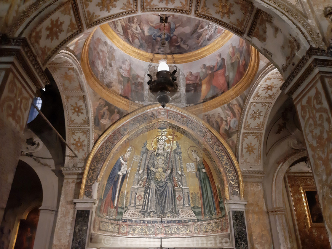 "Napoli - Cappella della Madonna della Basilica di Santa Restituta" stock image