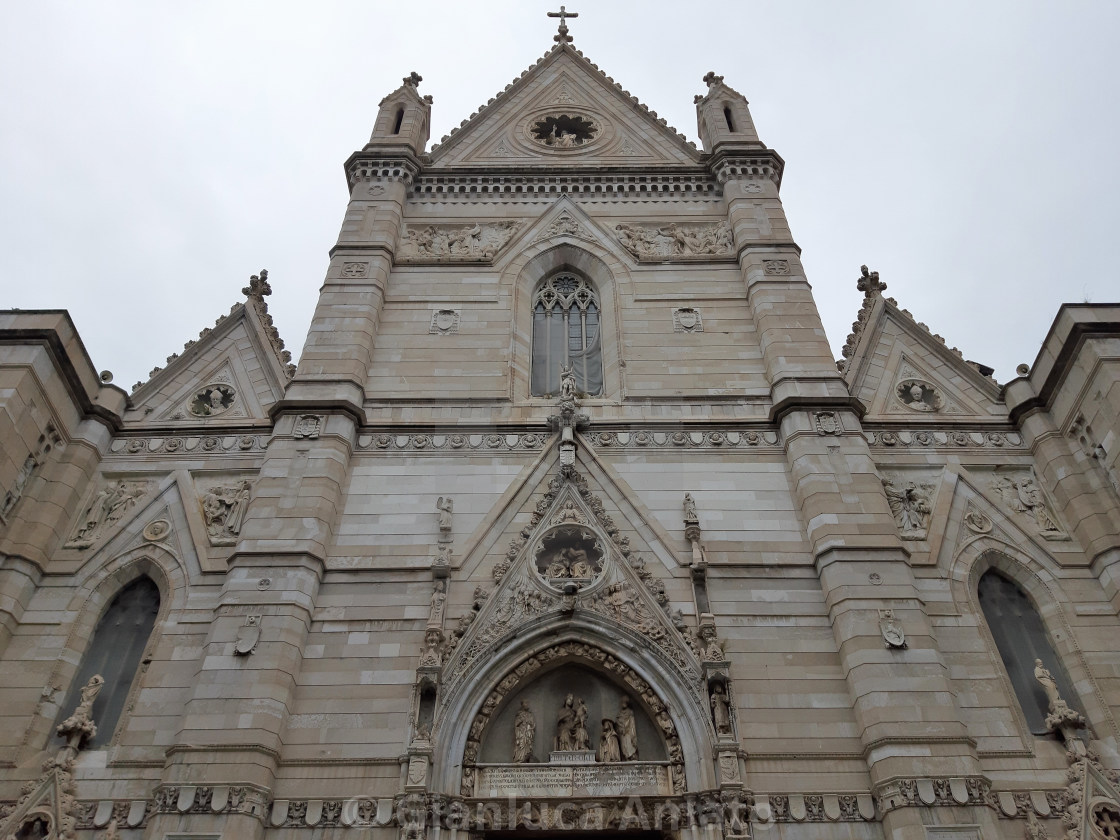 "Napoli - Facciata del Duomo di Santa Maria Assunta" stock image