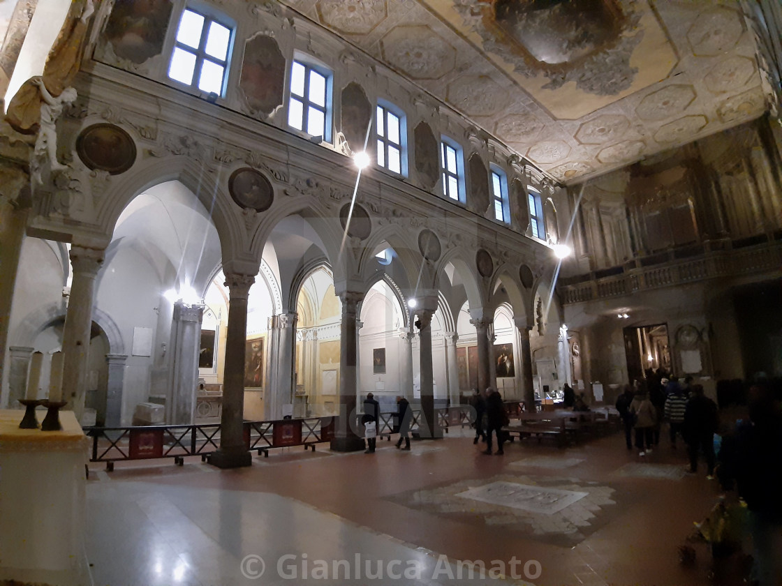 "Napoli - Interno di Santa Restituta" stock image