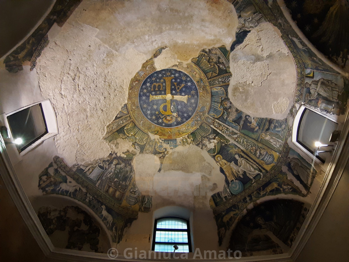 "Napoli - Mosaici del Battistero di San Giovanni in Fonte" stock image