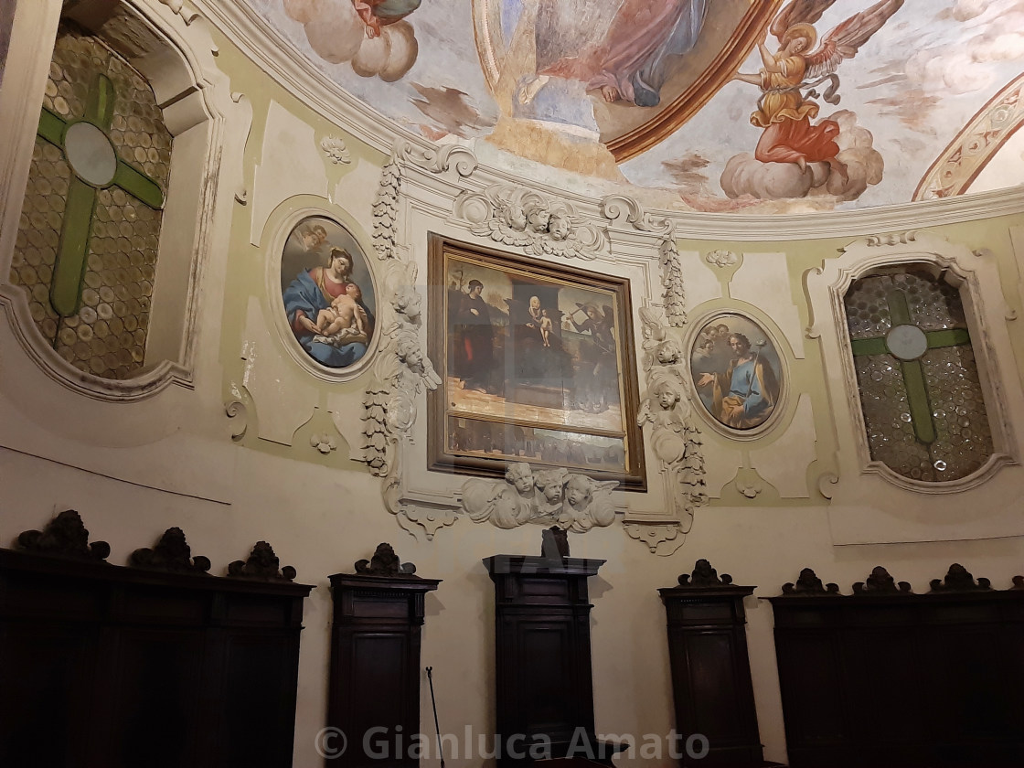 "Napoli - Particolare dell'abside della Basilica di Santa Restituta" stock image