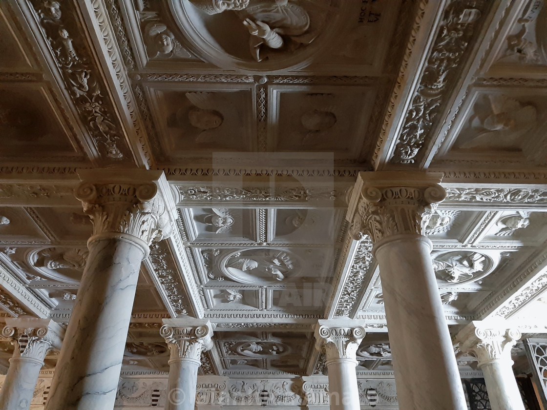 "Napoli - Soffitto della cripta del Duomo" stock image