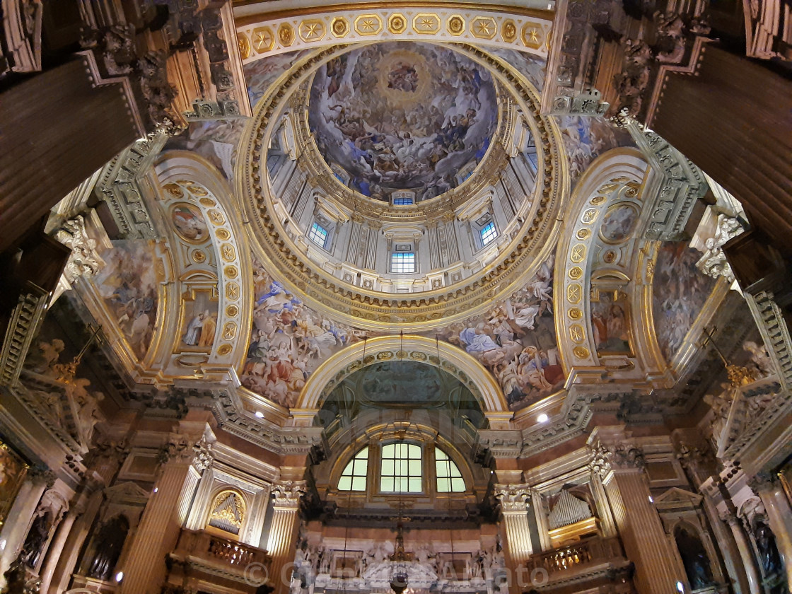 "Napoli - Volte della Reale Cappella del Tesoro di San Gennaro" stock image