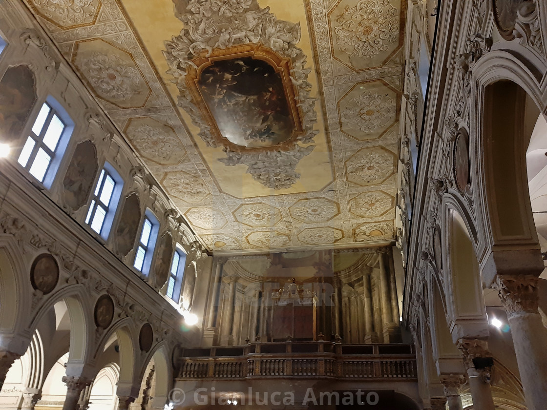 "Napoli - Soffitto della Basilica di Santa Restituta" stock image