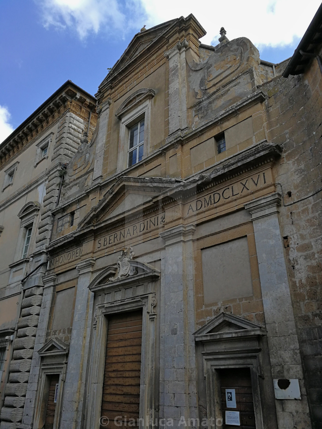 "Orvieto - Chiesa e Monastero di San Bernardino" stock image