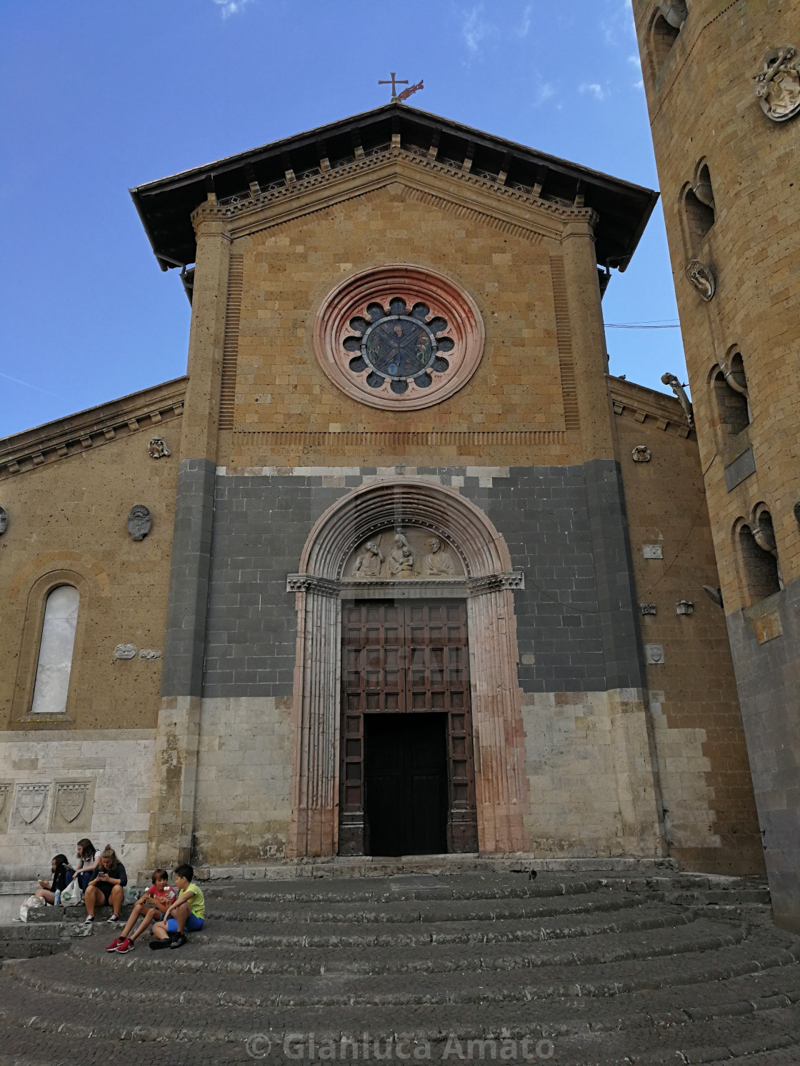 "Orvieto - Entrata della Chiesa di Sant'Andrea" stock image