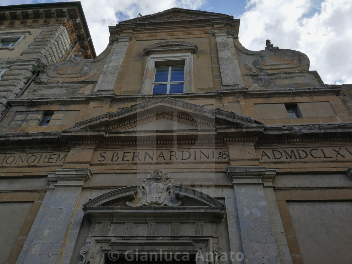 "Orvieto - Facciata della Chiesa di San Bernardino" stock image