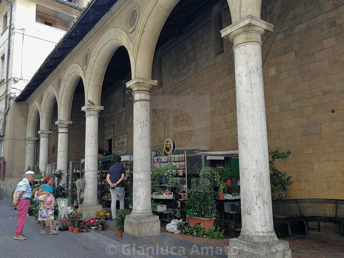 "Orvieto - Floricoltore al Portico di Sant'Andrea" stock image