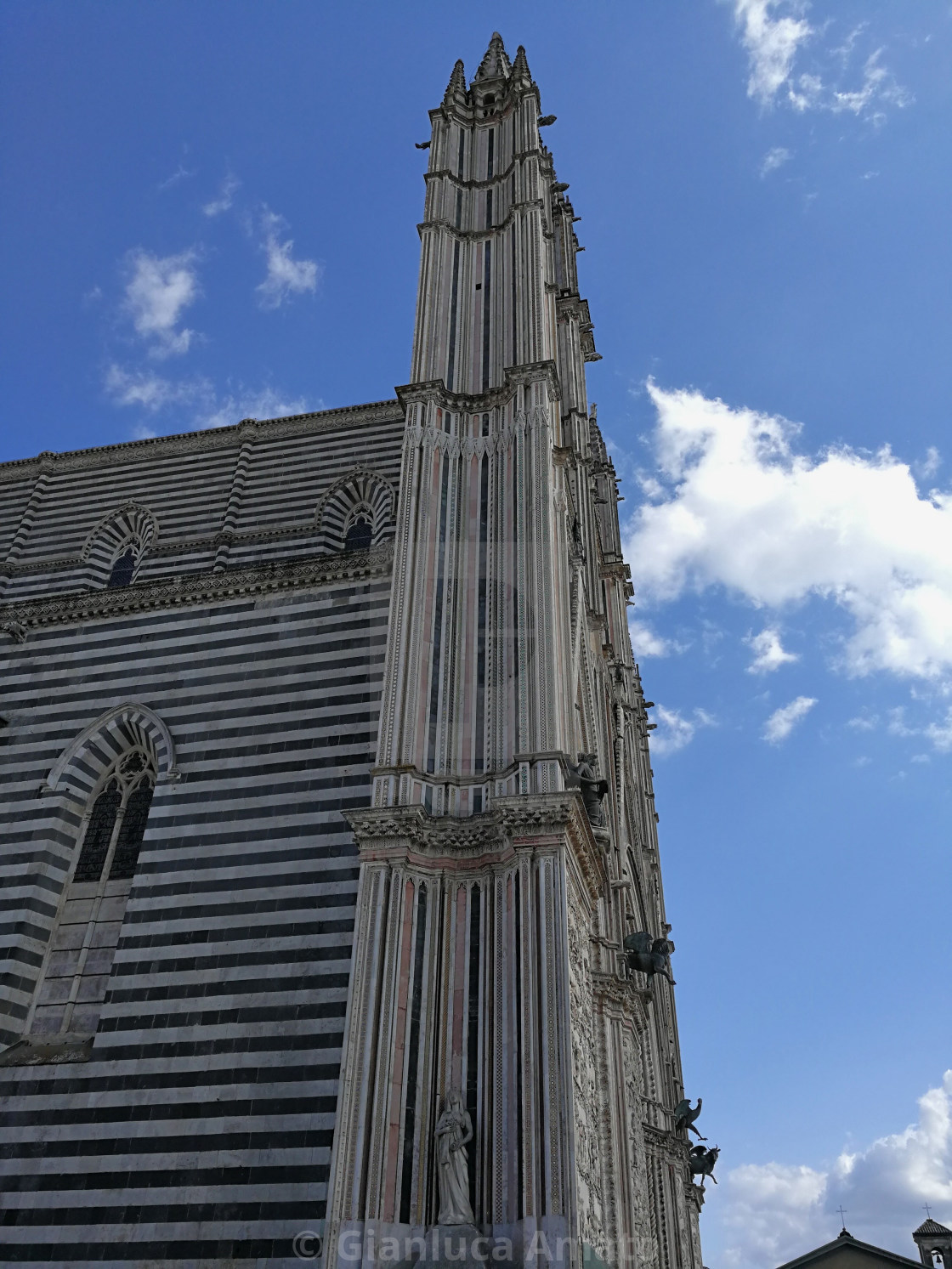 "Orvieto - Guglia laterale del Duomo" stock image