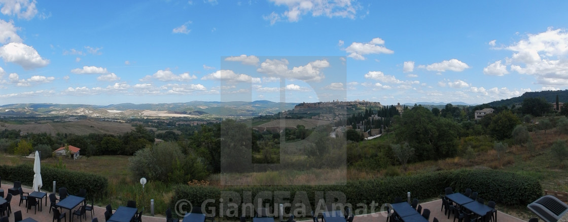 "Orvieto - Panoramica dal Belvedere Farnese" stock image