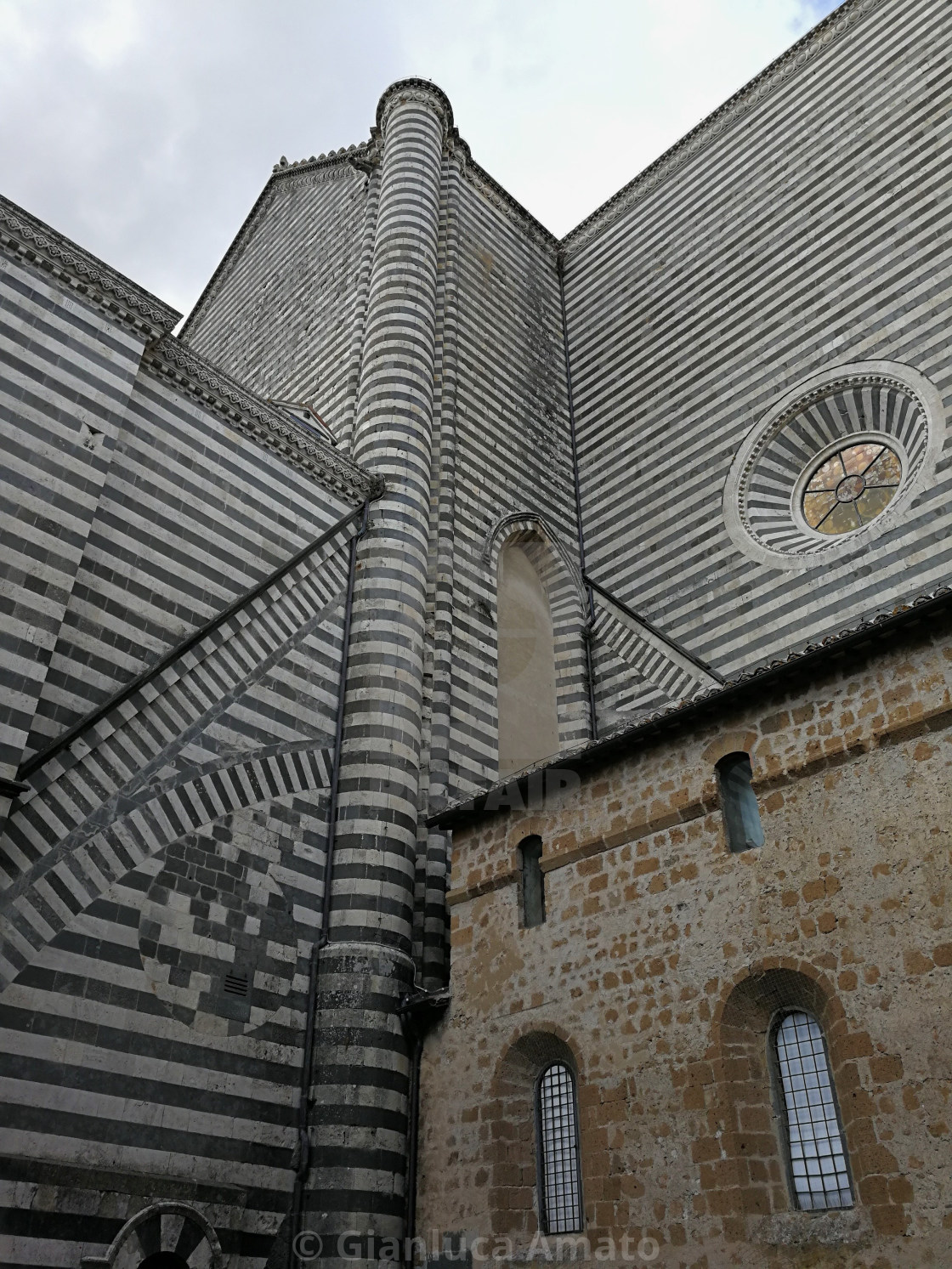 "Orvieto - Particolare del Duomo dal museo" stock image