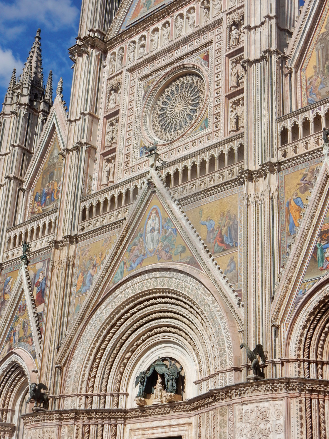 "Orvieto - Particolare della facciata del Duomo" stock image