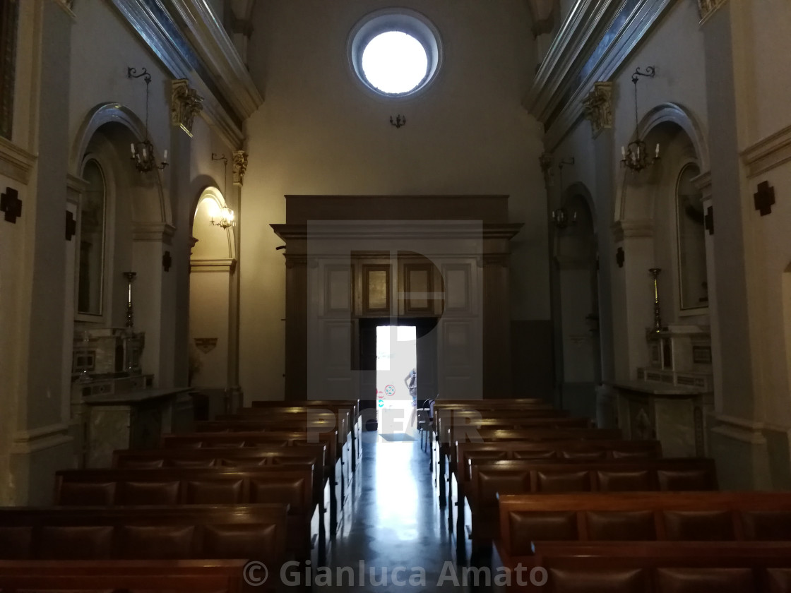 "Ostuni - Ingresso della chiesa dello Spirito Santo" stock image