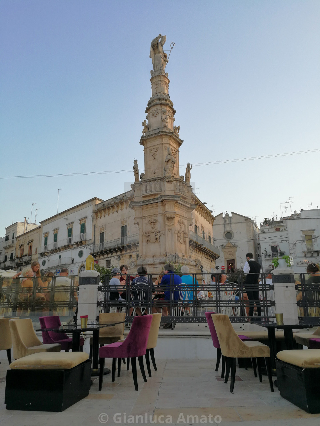 "Ostuni - Colonna di Sant'Oronzo" stock image