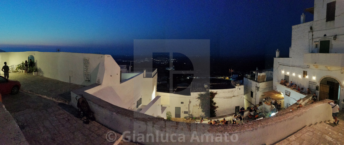 "Ostuni - Panoramica al tramonto" stock image