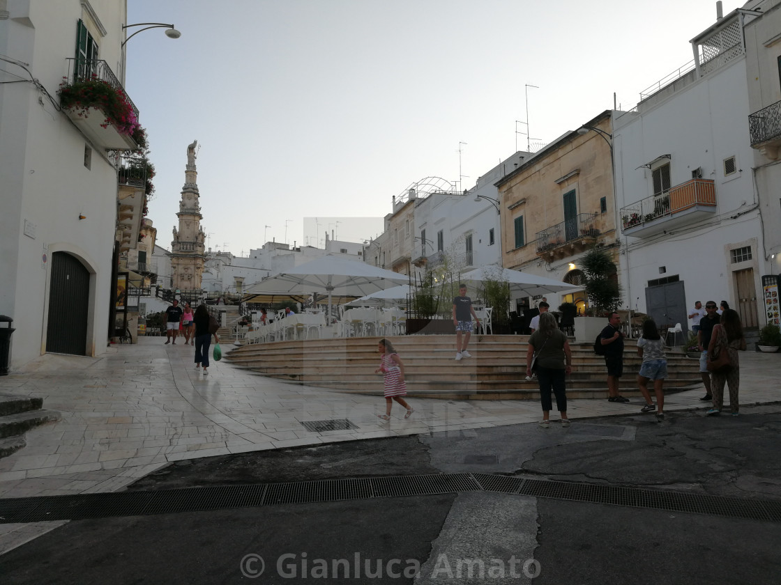 "Ostuni - Scalinata Monsignor Antelmi" stock image