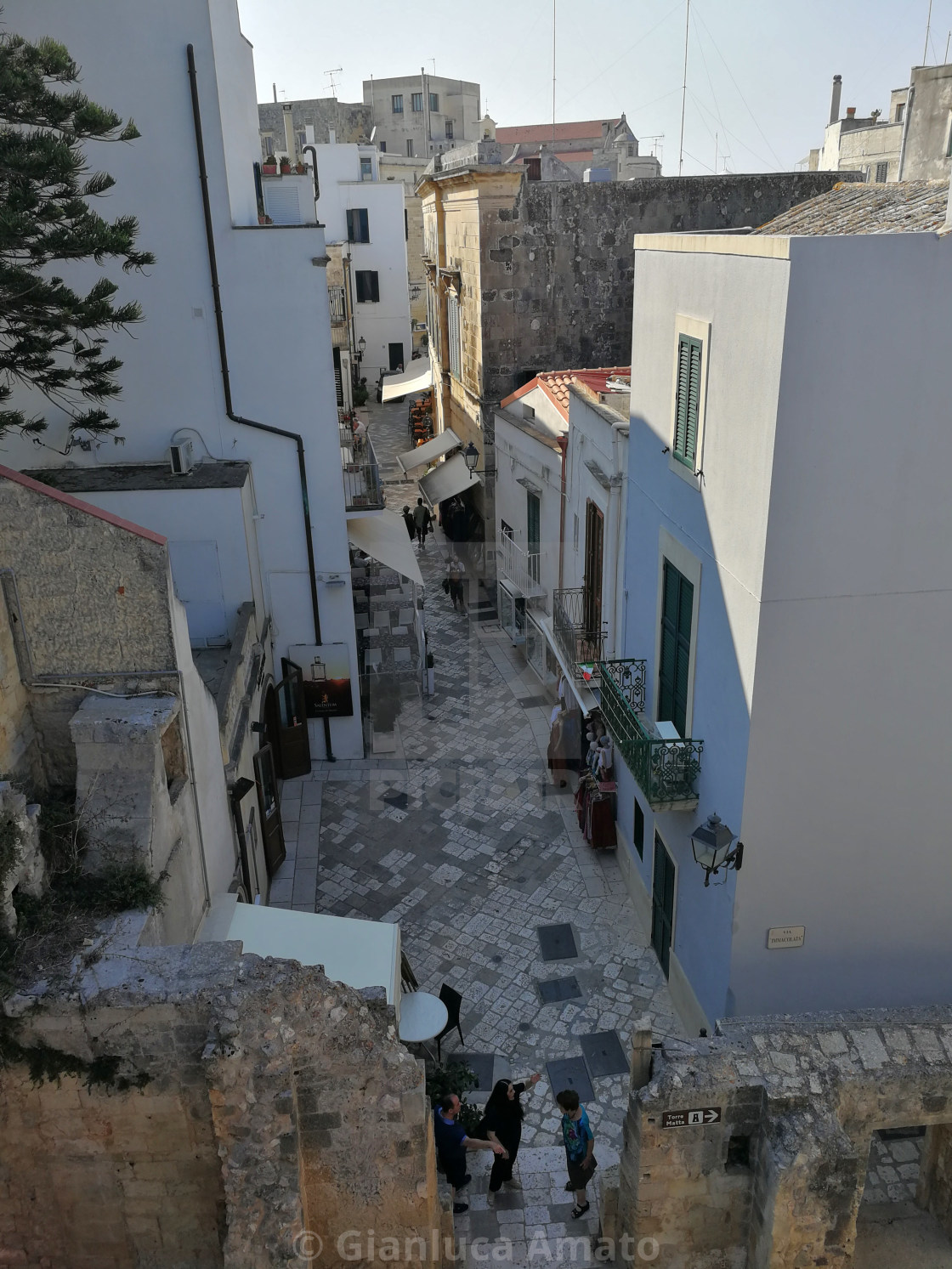 "Otranto – Scorcio del borgo dal Ponte dell'Immacolata" stock image