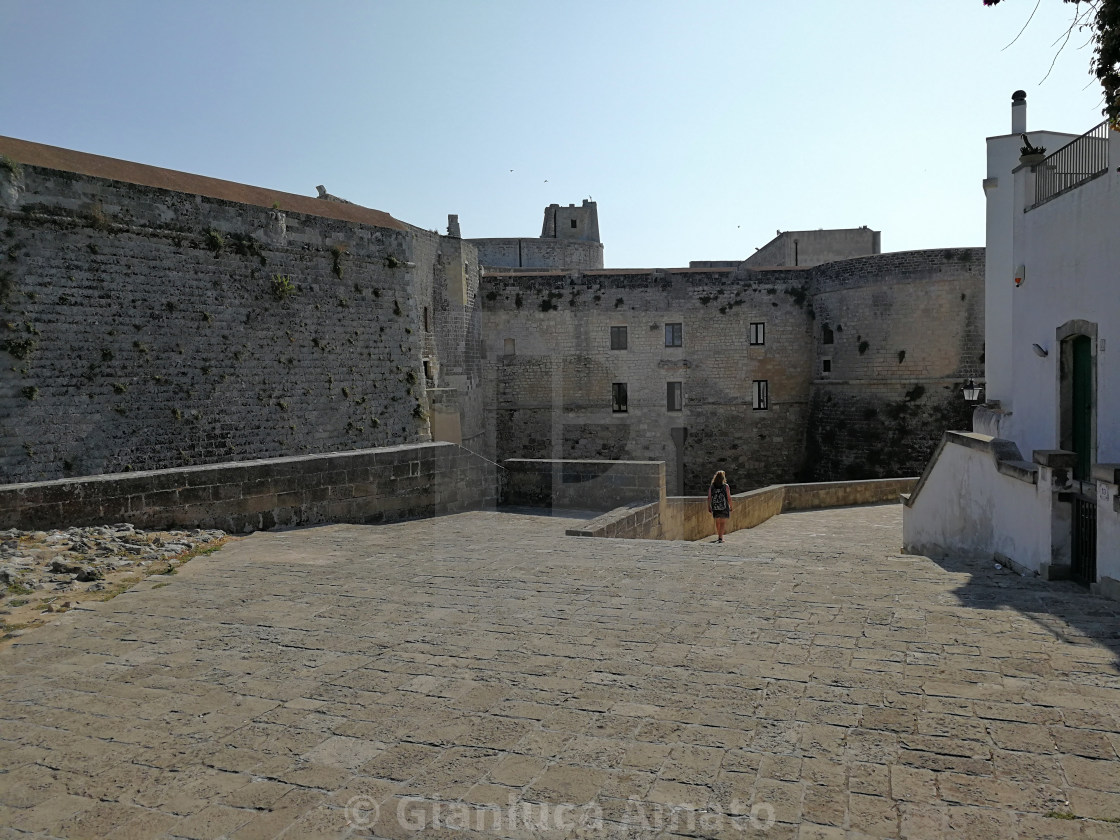 "Otranto – Scorcio del Castello Aragonese dal Ponte dell'Immacolata" stock image