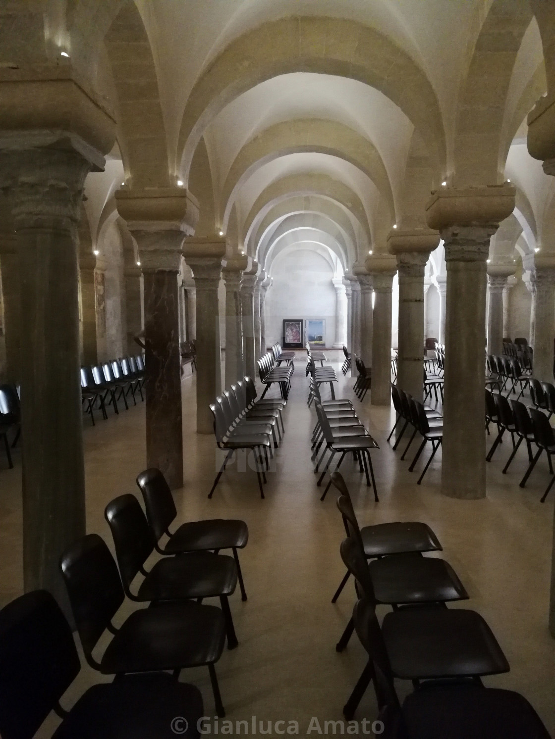 "Otranto – Scorcio interno della cripta del Duomo" stock image